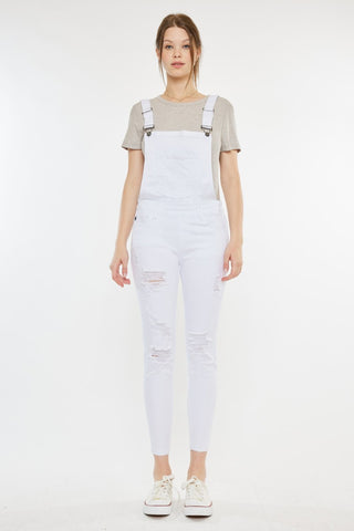 Shop Kancan Distressed Skinny Denim Overalls Now On Klozey Store - Trendy U.S. Premium Women Apparel & Accessories And Be Up-To-Fashion!