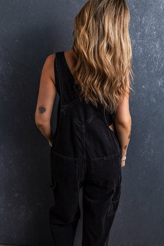 Shop Pocketed Straight Denim Overalls Now On Klozey Store - Trendy U.S. Premium Women Apparel & Accessories And Be Up-To-Fashion!