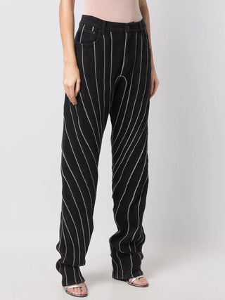 Shop Striped Straight Jeans with Pockets Now On Klozey Store - Trendy U.S. Premium Women Apparel & Accessories And Be Up-To-Fashion!