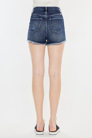 Shop Kancan Raw Hem Button Fly Denim Shorts Now On Klozey Store - Trendy U.S. Premium Women Apparel & Accessories And Be Up-To-Fashion!