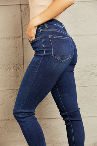 Shop BAYEAS Mid Rise Slim Jeans Now On Klozey Store - Trendy U.S. Premium Women Apparel & Accessories And Be Up-To-Fashion!