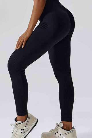 Shop Slim Fit Wide Waistband Long Sports Leggings Now On Klozey Store - Trendy U.S. Premium Women Apparel & Accessories And Be Up-To-Fashion!