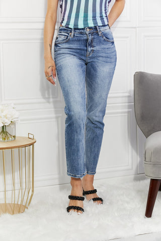 Shop Kancan Full Size Amara High Rise Slim Straight Jeans Now On Klozey Store - Trendy U.S. Premium Women Apparel & Accessories And Be Up-To-Fashion!