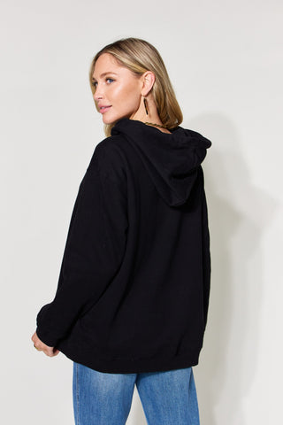 Shop Simply Love Full Size NOT SLIM KINDA SHADY Long Sleeve Hoodie Now On Klozey Store - Trendy U.S. Premium Women Apparel & Accessories And Be Up-To-Fashion!