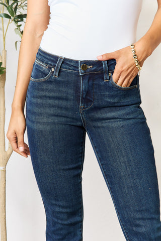 Shop BAYEAS Full Size Raw Hem Straight Jeans Now On Klozey Store - Trendy U.S. Premium Women Apparel & Accessories And Be Up-To-Fashion!