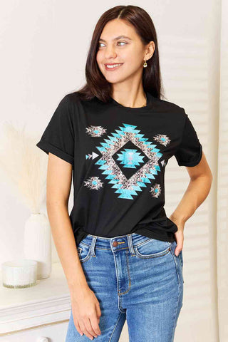 Shop Simply Love Graphic Short Sleeve T-Shirt Now On Klozey Store - Trendy U.S. Premium Women Apparel & Accessories And Be Up-To-Fashion!