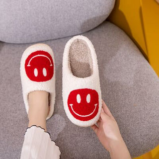 Shop Melody Smiley Face Cozy Slippers Now On Klozey Store - Trendy U.S. Premium Women Apparel & Accessories And Be Up-To-Fashion!