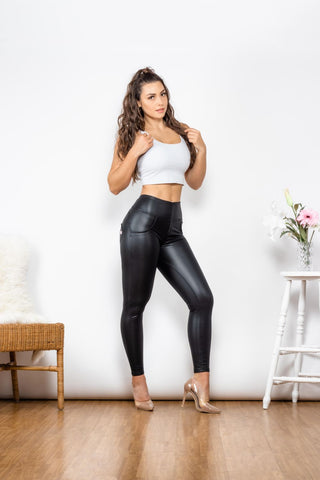 Shop Full Size PU Leather Zip Detail Leggings Now On Klozey Store - Trendy U.S. Premium Women Apparel & Accessories And Be Up-To-Fashion!