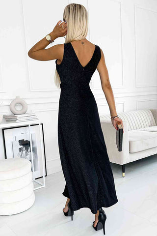 Shop V-Neck Sleeveless Maxi Dress Now On Klozey Store - Trendy U.S. Premium Women Apparel & Accessories And Be Up-To-Fashion!