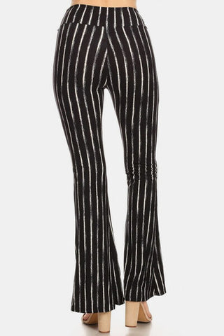 Shop Leggings Depot Striped High Waist Flare Pants Now On Klozey Store - Trendy U.S. Premium Women Apparel & Accessories And Be Up-To-Fashion!