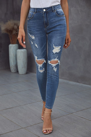 Shop Baeful Vintage Skinny Ripped Jeans Now On Klozey Store - Trendy U.S. Premium Women Apparel & Accessories And Be Up-To-Fashion!