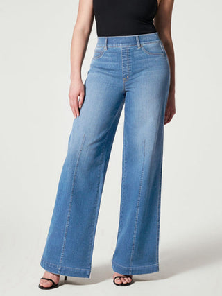 Shop Wide Leg Long Jeans Now On Klozey Store - Trendy U.S. Premium Women Apparel & Accessories And Be Up-To-Fashion!