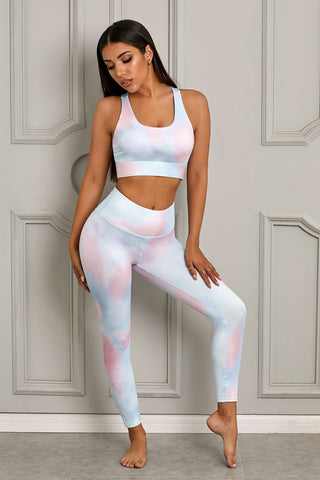Shop Printed Sports Bra and Leggings Set Now On Klozey Store - Trendy U.S. Premium Women Apparel & Accessories And Be Up-To-Fashion!