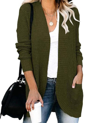 Shop Open Front Long Sleeve Cardigan Now On Klozey Store - Trendy U.S. Premium Women Apparel & Accessories And Be Up-To-Fashion!