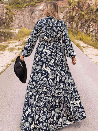 Shop Plus Size Long Sleeve Maxi Dress Now On Klozey Store - Trendy U.S. Premium Women Apparel & Accessories And Be Up-To-Fashion!