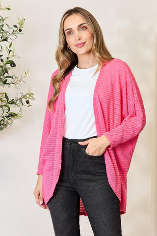 Shop Heimish Full Size Open Front Long Sleeve Cardigan Now On Klozey Store - Trendy U.S. Premium Women Apparel & Accessories And Be Up-To-Fashion!
