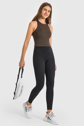 Shop High Waist Ankle-Length Yoga Leggings Now On Klozey Store - Trendy U.S. Premium Women Apparel & Accessories And Be Up-To-Fashion!