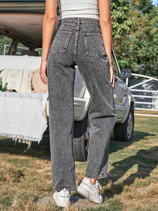 Shop Buttoned Cropped Jeans Now On Klozey Store - Trendy U.S. Premium Women Apparel & Accessories And Be Up-To-Fashion!