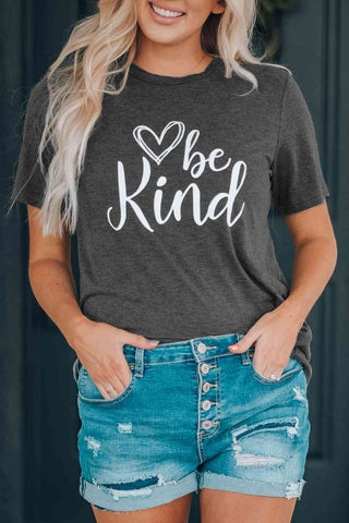 Shop Be Kind Graphic T-Shirt Now On Klozey Store - Trendy U.S. Premium Women Apparel & Accessories And Be Up-To-Fashion!