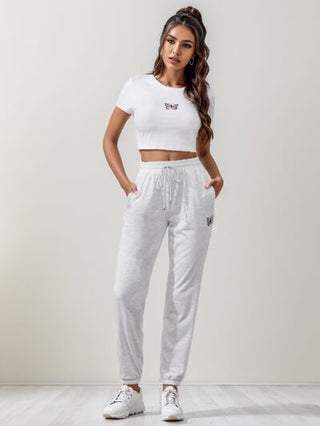 Shop Butterfly Round Neck Top and Drawstring Pants Set Now On Klozey Store - Trendy U.S. Premium Women Apparel & Accessories And Be Up-To-Fashion!