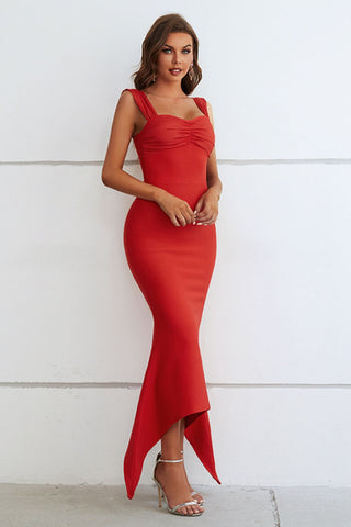 Shop Ruched Sweetheart Neck Hem Detail Dress Now On Klozey Store - Trendy U.S. Premium Women Apparel & Accessories And Be Up-To-Fashion!