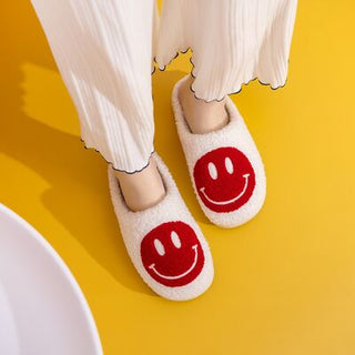 Shop Melody Smiley Face Cozy Slippers Now On Klozey Store - Trendy U.S. Premium Women Apparel & Accessories And Be Up-To-Fashion!