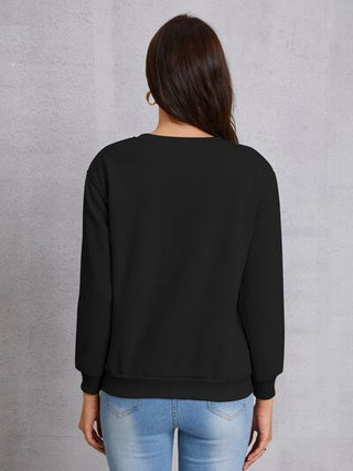 Shop LONG LIVE COWGIRL Round Neck Dropped Shoulder Sweatshirt Now On Klozey Store - Trendy U.S. Premium Women Apparel & Accessories And Be Up-To-Fashion!