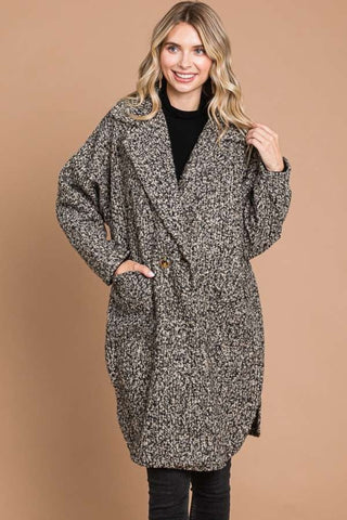 Shop Culture Code Full Size Lapel Collar Double Breast Teddy Coat Now On Klozey Store - Trendy U.S. Premium Women Apparel & Accessories And Be Up-To-Fashion!