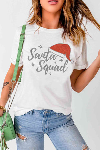 Shop SANTA SQUAD Graphic Short Sleeve T-Shirt Now On Klozey Store - Trendy U.S. Premium Women Apparel & Accessories And Be Up-To-Fashion!
