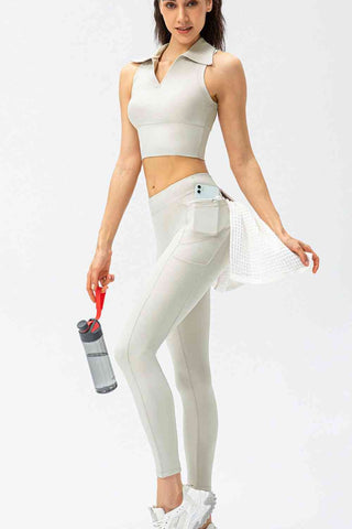 Shop Full Size Slim Fit High Waist Long Sports Pants with Pockets Now On Klozey Store - Trendy U.S. Premium Women Apparel & Accessories And Be Up-To-Fashion!