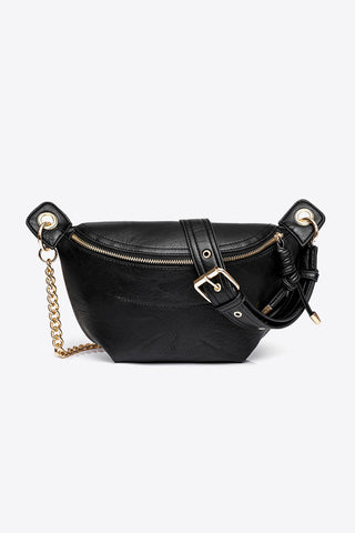 Shop PU Leather Chain Strap Crossbody Bag Now On Klozey Store - Trendy U.S. Premium Women Apparel & Accessories And Be Up-To-Fashion!
