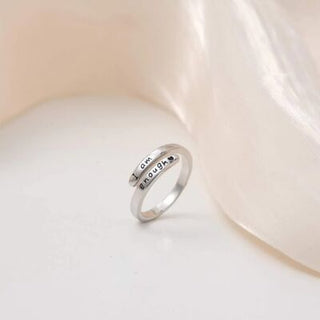 Shop 925 Sterling Silver Engraved Bypass Ring Now On Klozey Store - Trendy U.S. Premium Women Apparel & Accessories And Be Up-To-Fashion!
