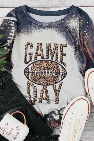 Shop GAME DAY Graphic Short Sleeve T-Shirt Now On Klozey Store - Trendy U.S. Premium Women Apparel & Accessories And Be Up-To-Fashion!