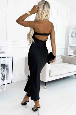 Shop Cutout Strapless Bodycon Dress Now On Klozey Store - Trendy U.S. Premium Women Apparel & Accessories And Be Up-To-Fashion!