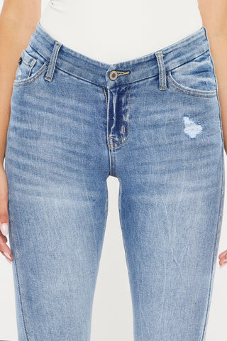 Shop Kancan High Waist Cat's Whiskers Skinny Jeans Now On Klozey Store - Trendy U.S. Premium Women Apparel & Accessories And Be Up-To-Fashion!