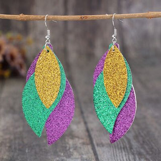 Shop PU Leather Leaf Dangle Earrings Now On Klozey Store - Trendy U.S. Premium Women Apparel & Accessories And Be Up-To-Fashion!