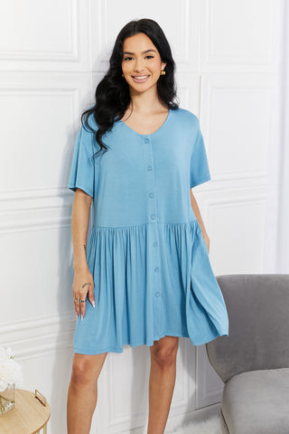Shop Yelete Full Size Oh Sweet Spring Button Up Flare Dress Now On Klozey Store - Trendy U.S. Premium Women Apparel & Accessories And Be Up-To-Fashion!
