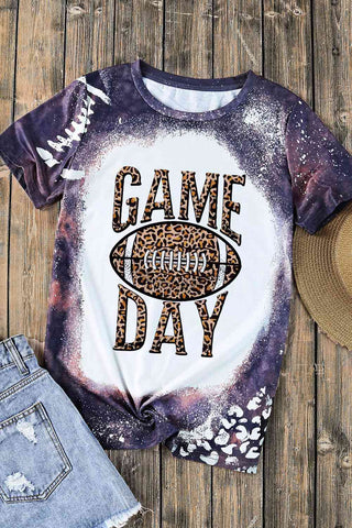 Shop GAME DAY Graphic Short Sleeve T-Shirt Now On Klozey Store - Trendy U.S. Premium Women Apparel & Accessories And Be Up-To-Fashion!