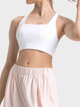 Shop Scoop Neck Sports Bra Now On Klozey Store - Trendy U.S. Premium Women Apparel & Accessories And Be Up-To-Fashion!