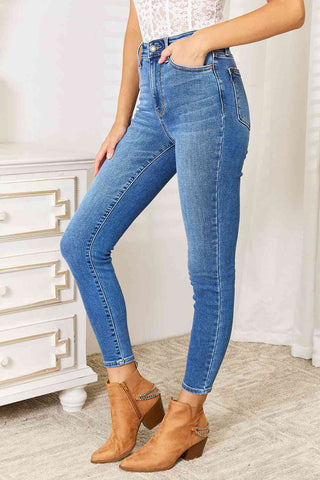 Shop Judy Blue Full Size High Waist Skinny Jeans Now On Klozey Store - Trendy U.S. Premium Women Apparel & Accessories And Be Up-To-Fashion!