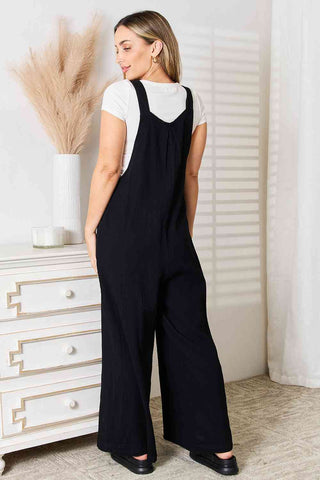 Shop Basic Bae Wide Leg Overalls with Pockets Now On Klozey Store - Trendy U.S. Premium Women Apparel & Accessories And Be Up-To-Fashion!