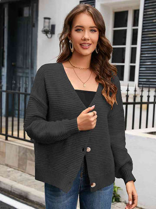 Shop V-Neck Long Sleeve Cardigan Now On Klozey Store - Trendy U.S. Premium Women Apparel & Accessories And Be Up-To-Fashion!