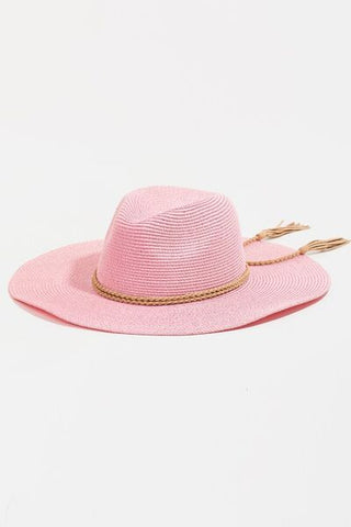 Shop Fame Straw Braided Rope Strap Fedora Hat Now On Klozey Store - Trendy U.S. Premium Women Apparel & Accessories And Be Up-To-Fashion!