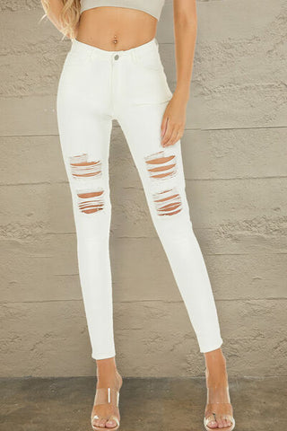 Shop Distressed High Waist Jeans Now On Klozey Store - Trendy U.S. Premium Women Apparel & Accessories And Be Up-To-Fashion!