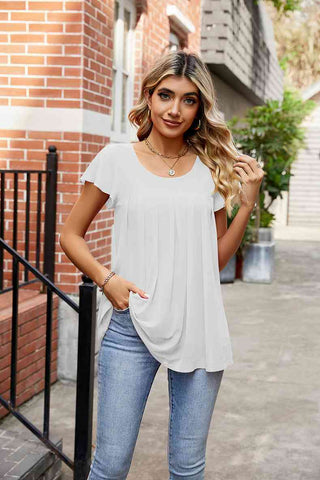 Shop Round Neck Short Sleeve Tee Now On Klozey Store - Trendy U.S. Premium Women Apparel & Accessories And Be Up-To-Fashion!