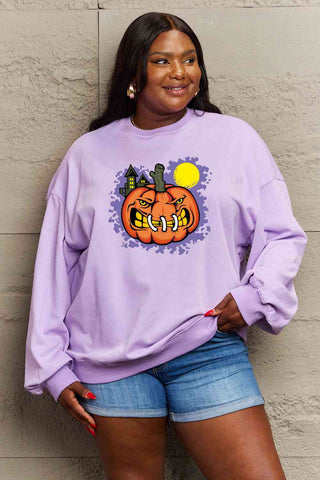 Shop Simply Love Full Size Graphic Round Neck Sweatshirt Now On Klozey Store - Trendy U.S. Premium Women Apparel & Accessories And Be Up-To-Fashion!