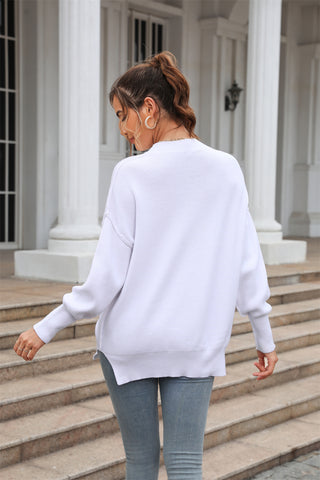 Shop Round Neck Long Sleeve Sweater Now On Klozey Store - Trendy U.S. Premium Women Apparel & Accessories And Be Up-To-Fashion!