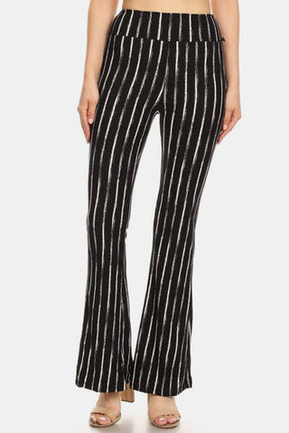 Shop Leggings Depot Striped High Waist Flare Pants Now On Klozey Store - Trendy U.S. Premium Women Apparel & Accessories And Be Up-To-Fashion!