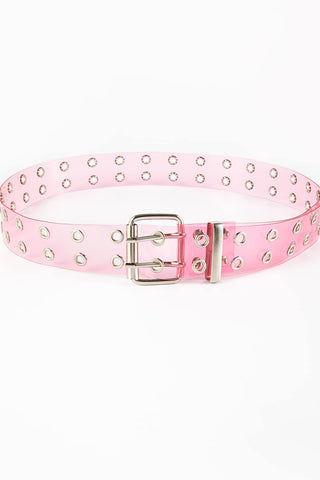 Shop Double Row Grommet PVC Belt Now On Klozey Store - Trendy U.S. Premium Women Apparel & Accessories And Be Up-To-Fashion!