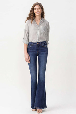 Shop Lovervet Full Size Joanna Midrise Flare Jeans Now On Klozey Store - Trendy U.S. Premium Women Apparel & Accessories And Be Up-To-Fashion!